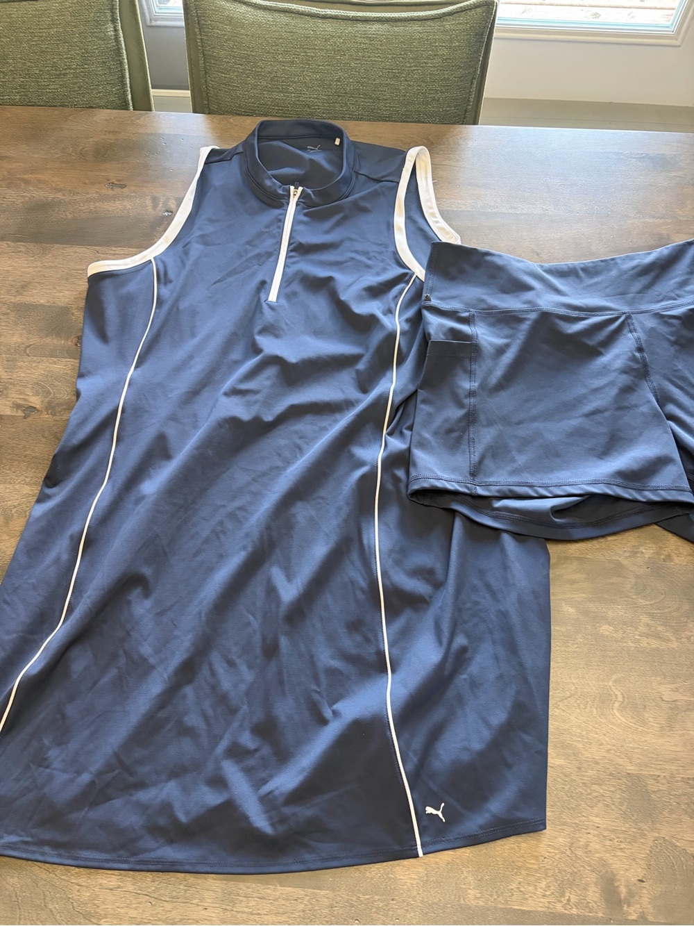 Puma Black Athletic Tank Top with White Logo